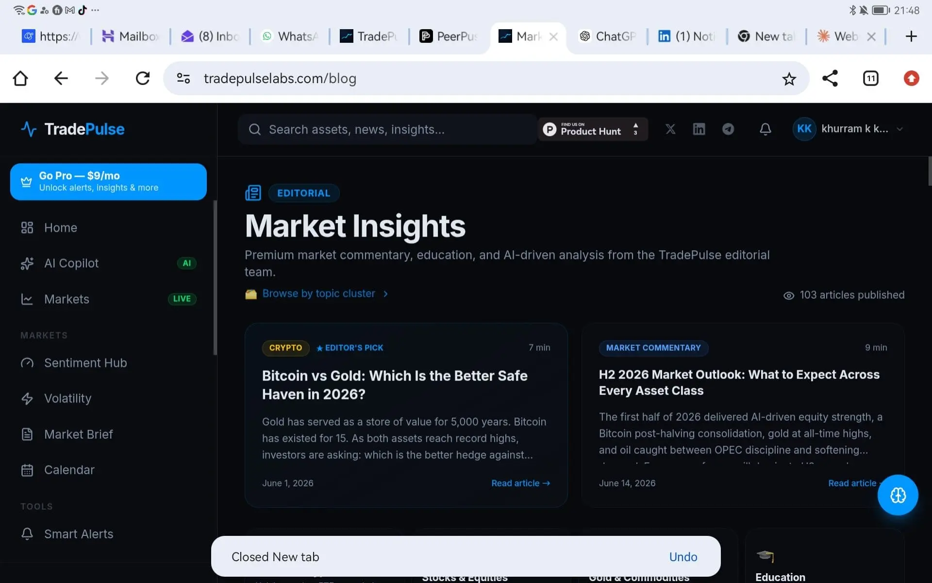 Screenshot 2 of TradePulse Labs