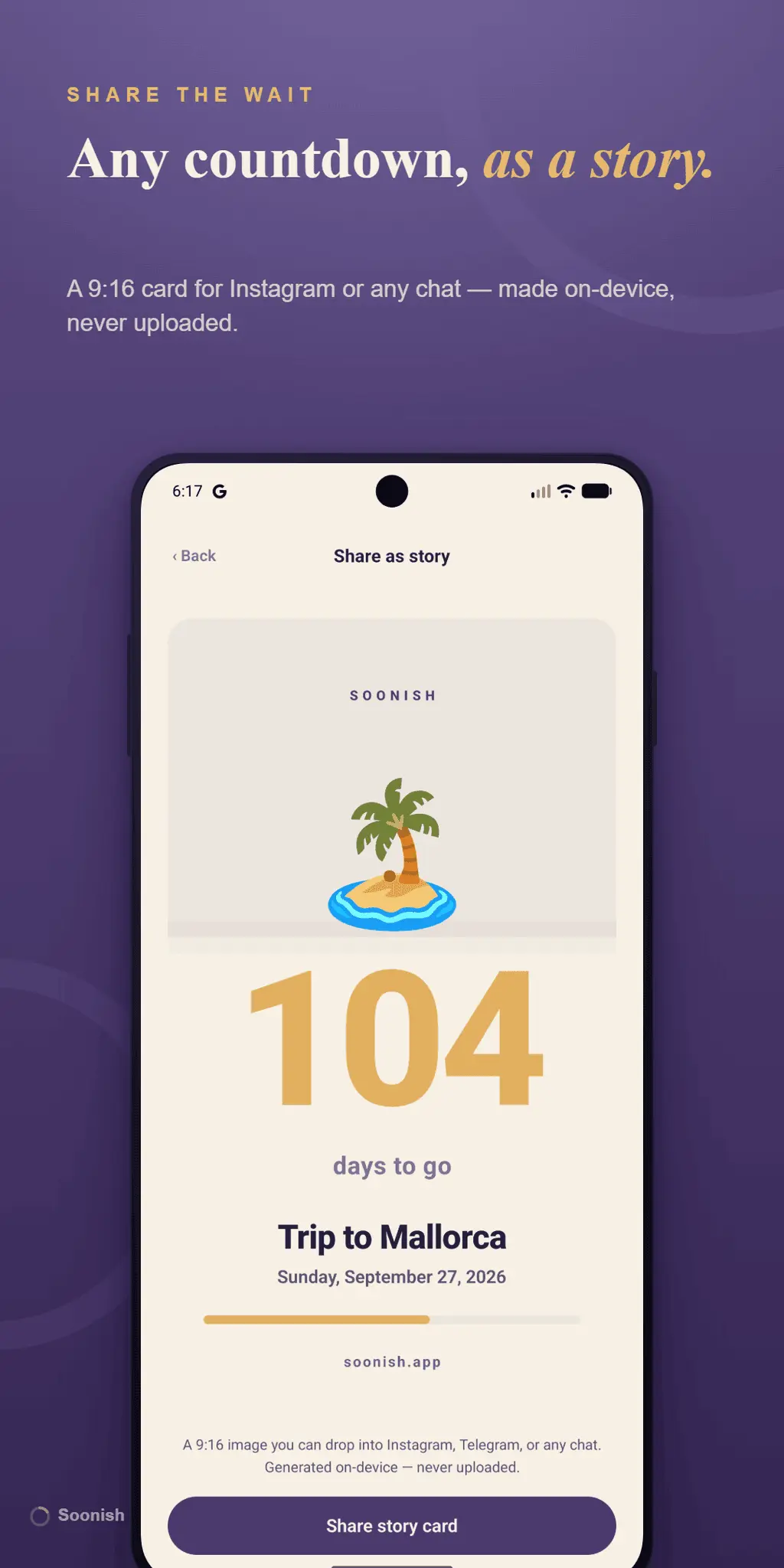 Screenshot 6 of Soonish: Countdown-Widget