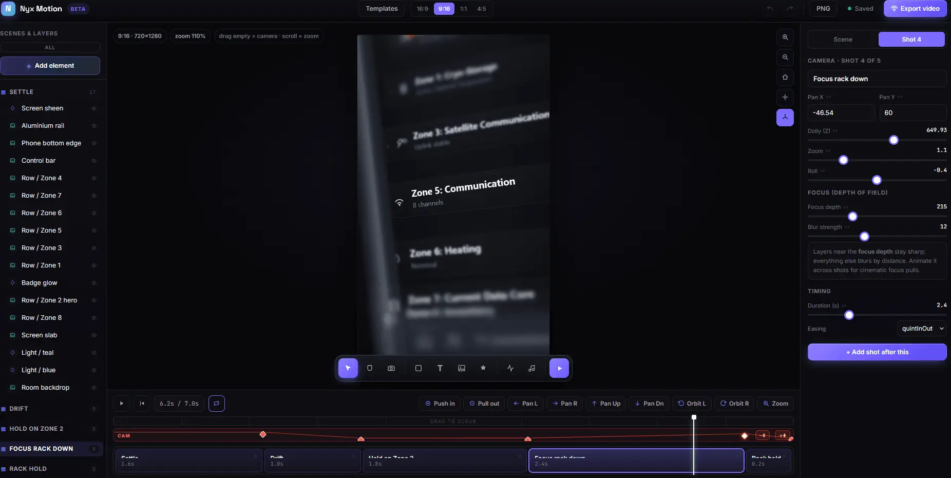 Screenshot 6 of Nyx Motion