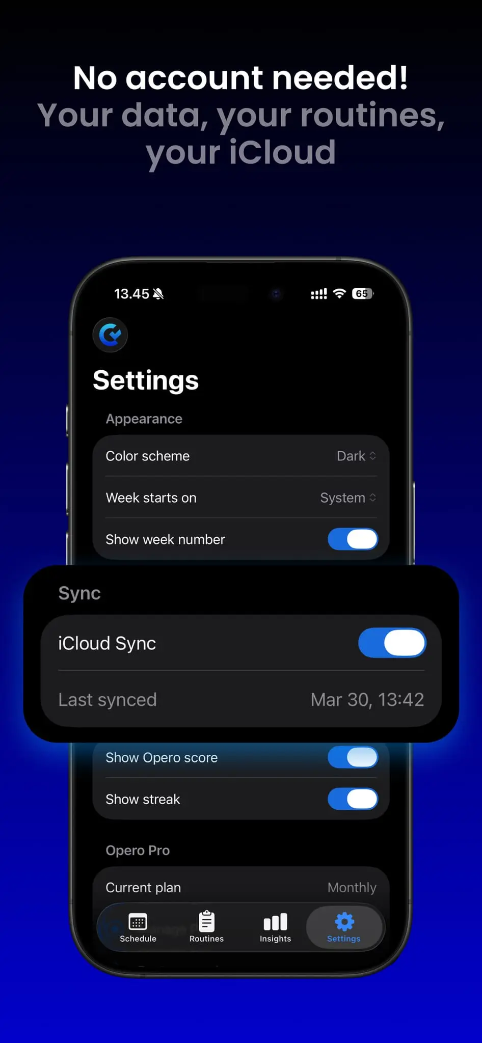 Screenshot 3 of Opero - Routine Planner