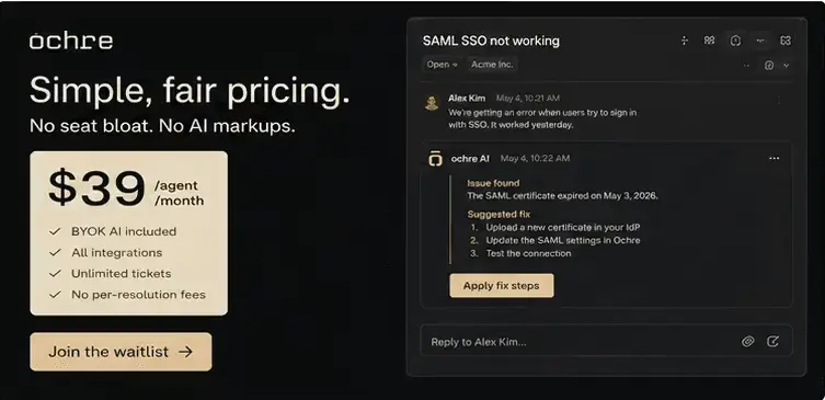 Screenshot 3 of Ochre Helpdesk - No more Zendesk tax 