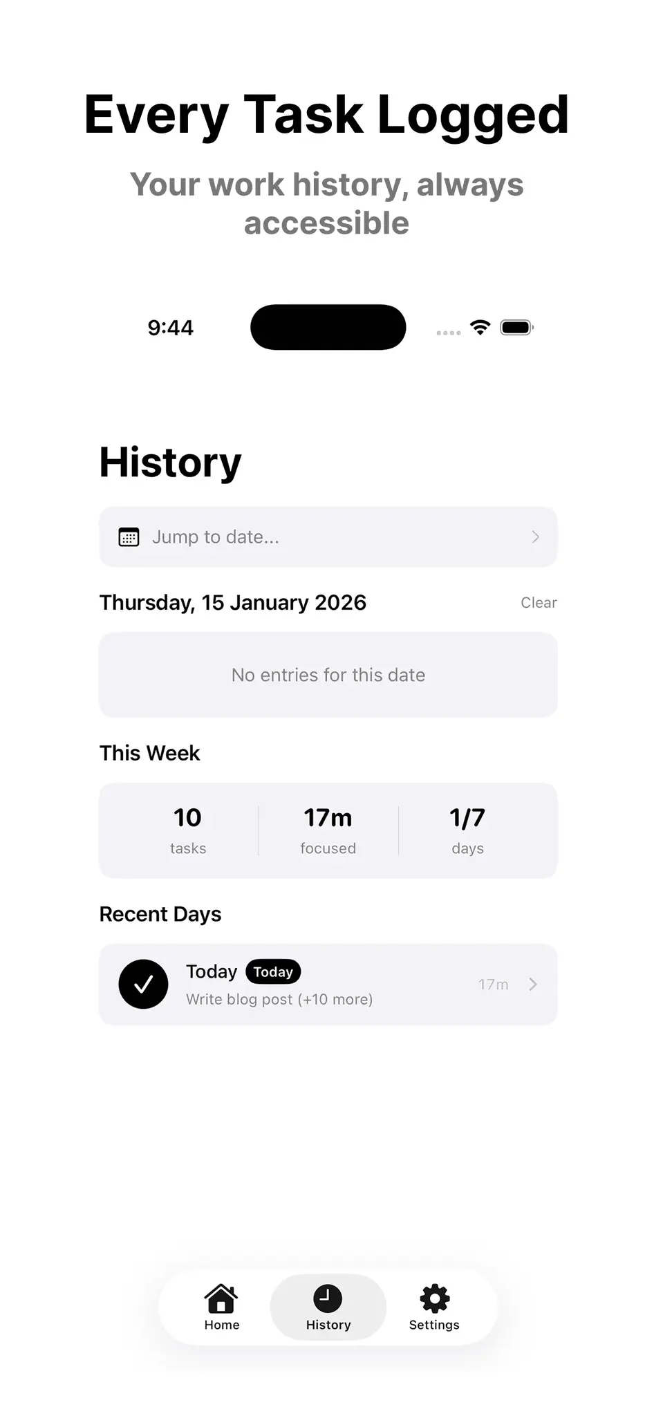 Screenshot 5 of OneTask Single Task Timer App