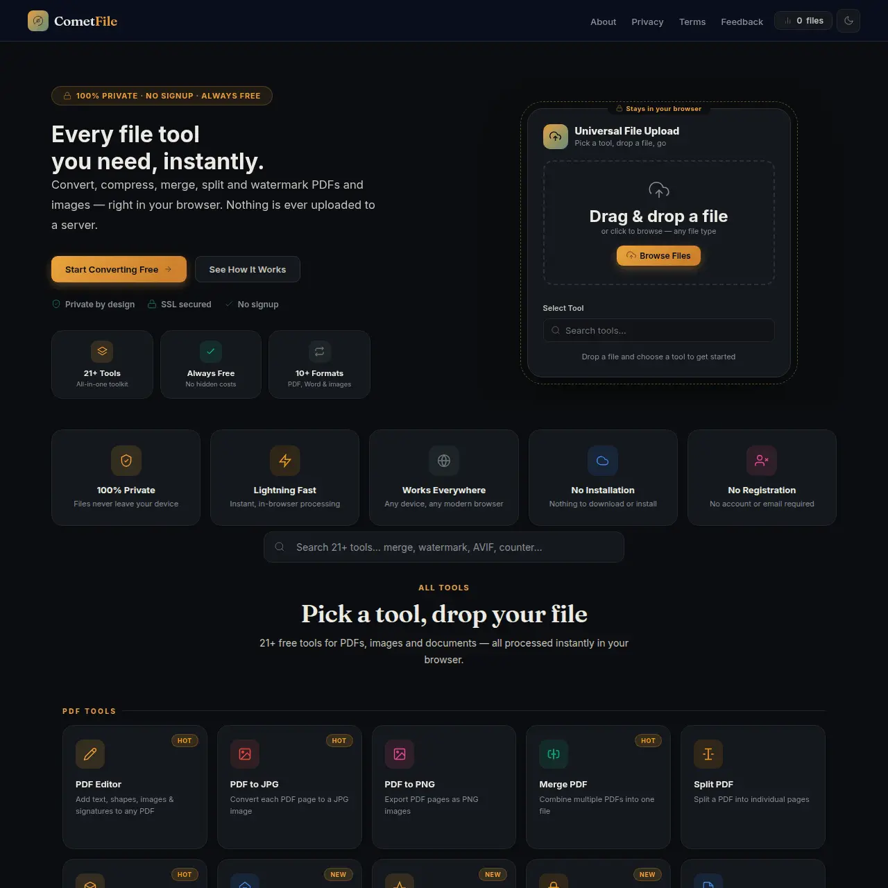 Screenshot 1 of CometFile