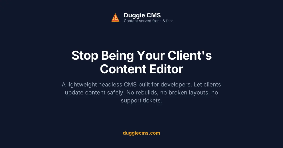 Screenshot 1 of Duggie CMS