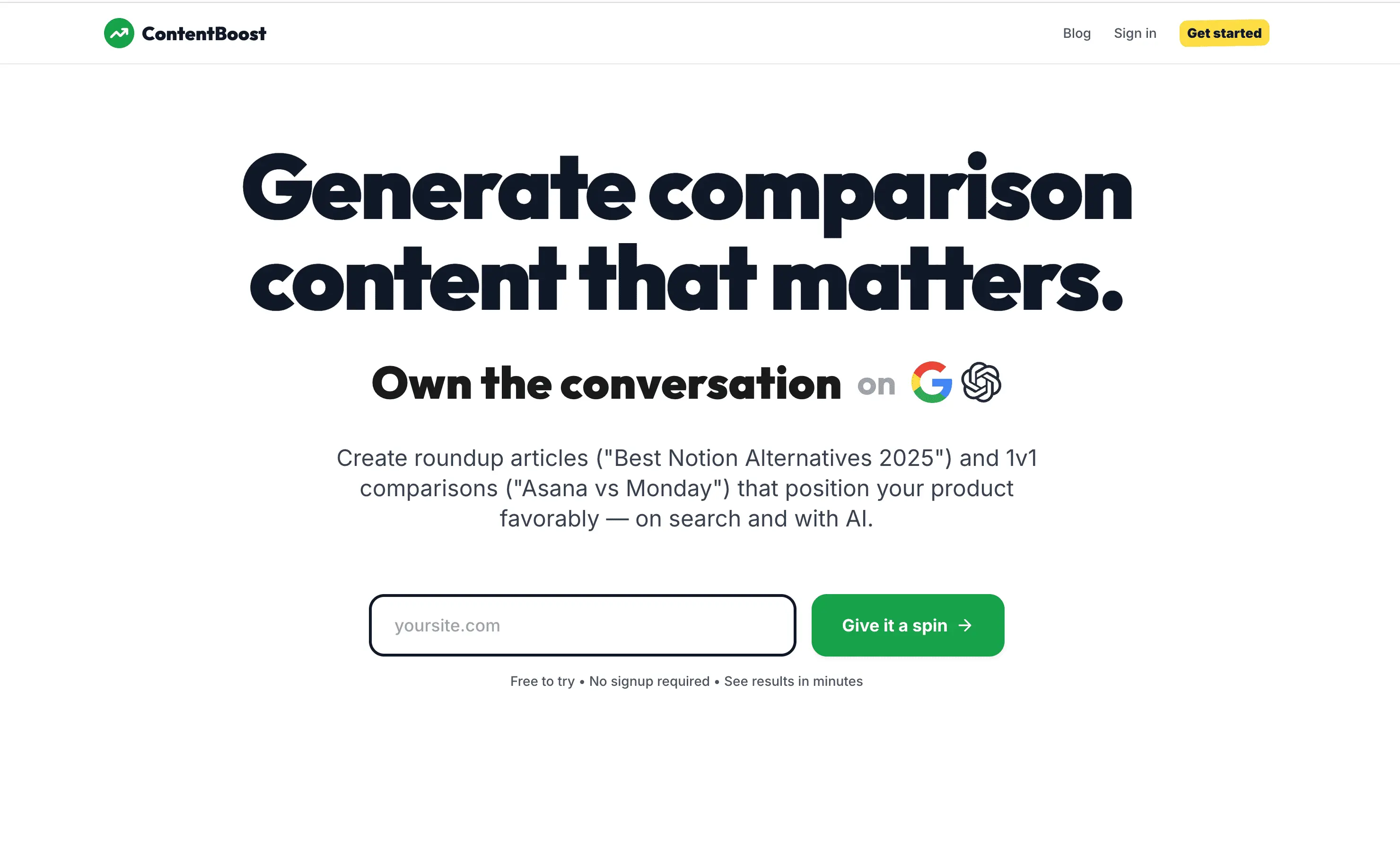 Screenshot 1 of ContentBoost