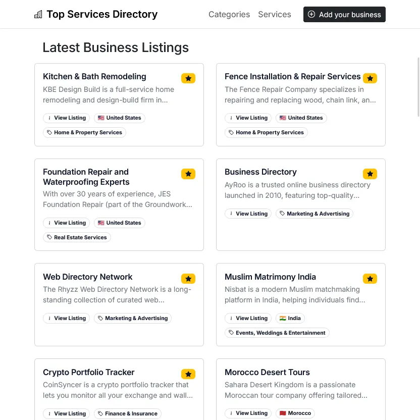 Screenshot 3 of Top Services Directory