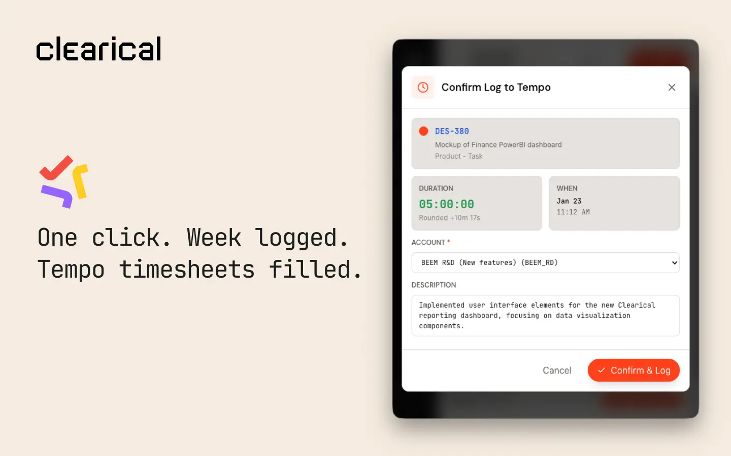Screenshot 7 of Clearical: AI Time Tracking for Mac