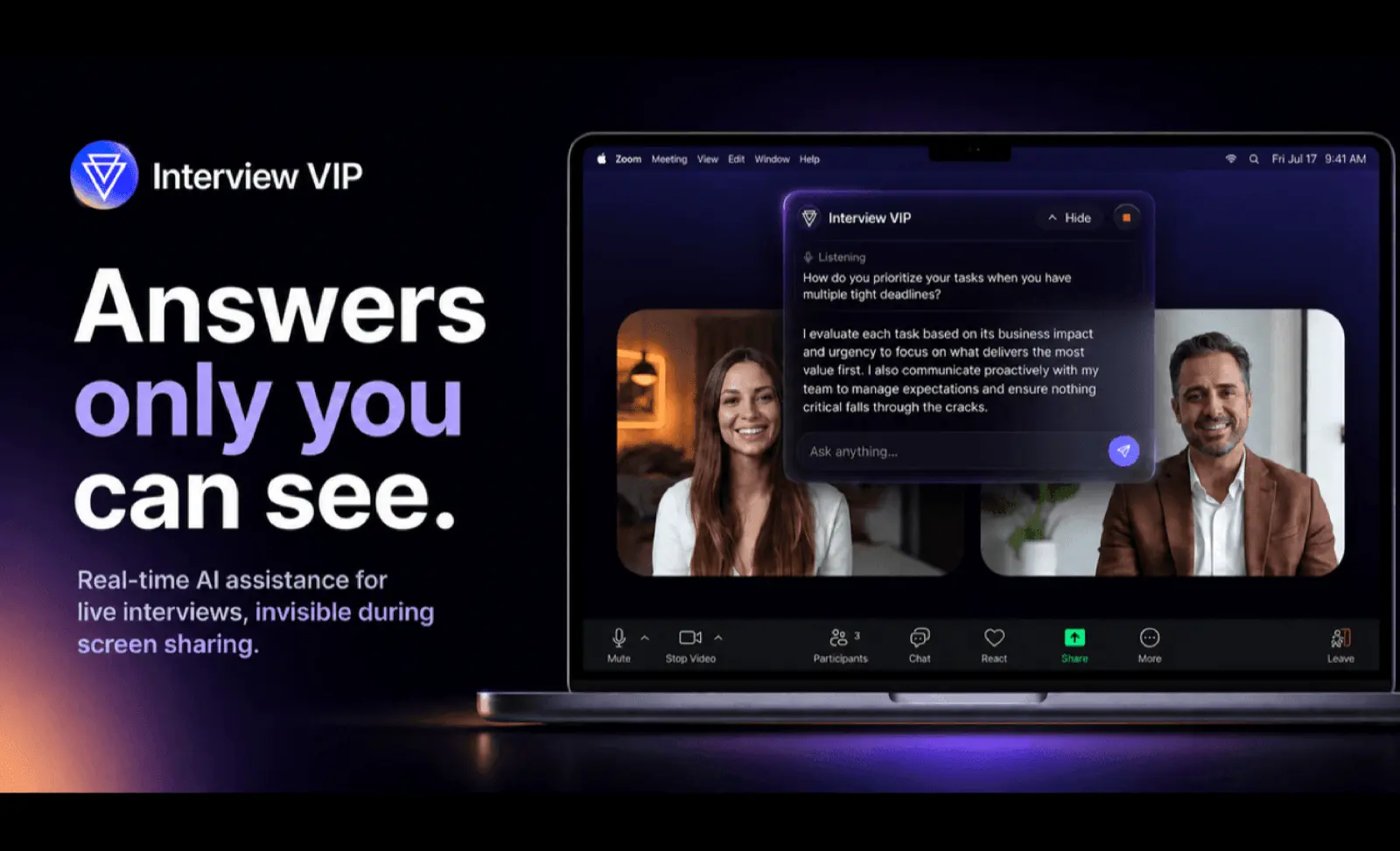 Screenshot 1 of Interview VIP