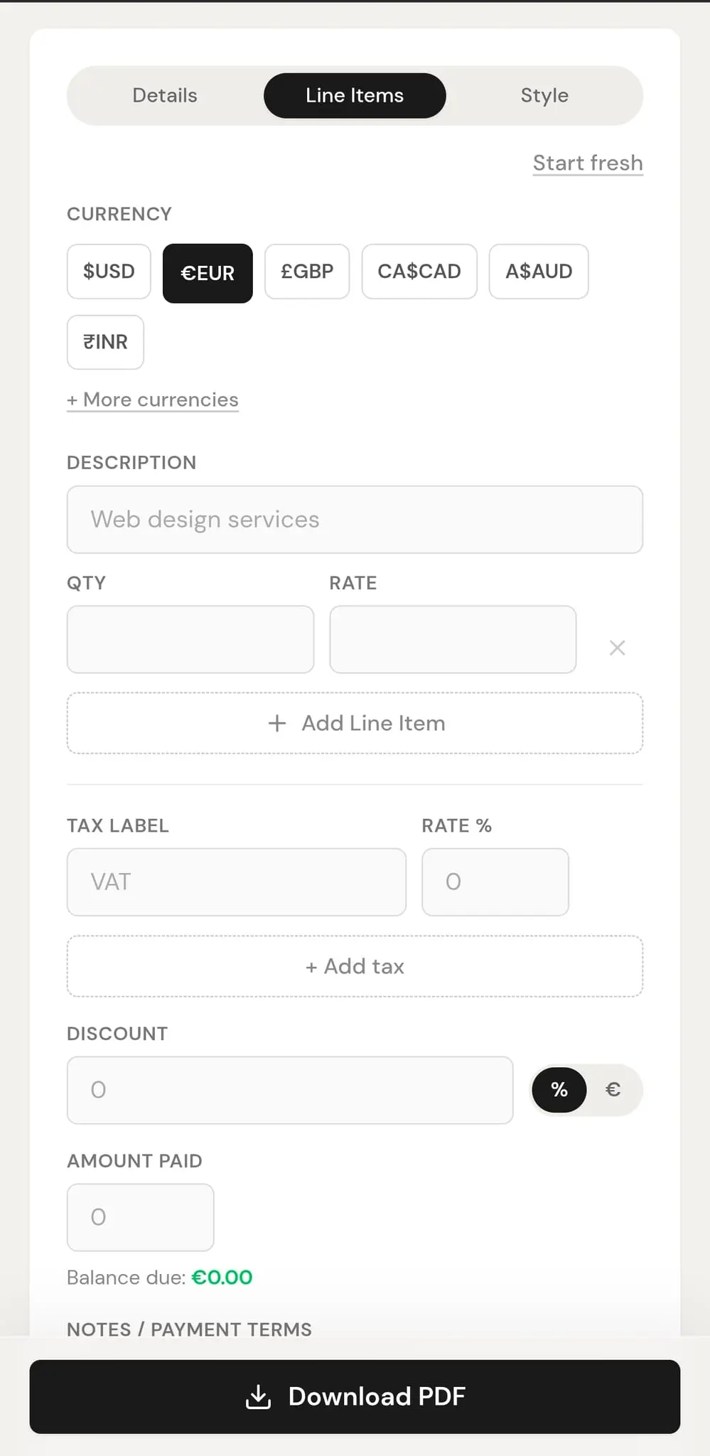 Screenshot 3 of Invoice No.