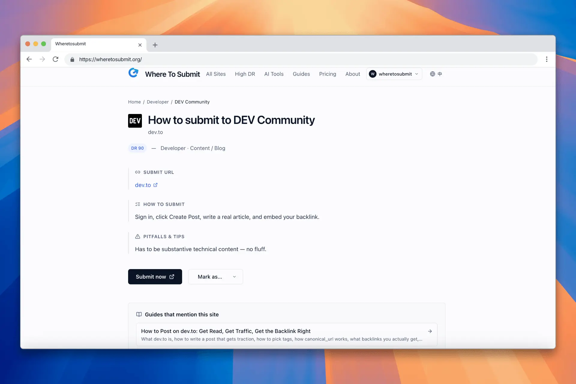 Screenshot 5 of Where To Submit