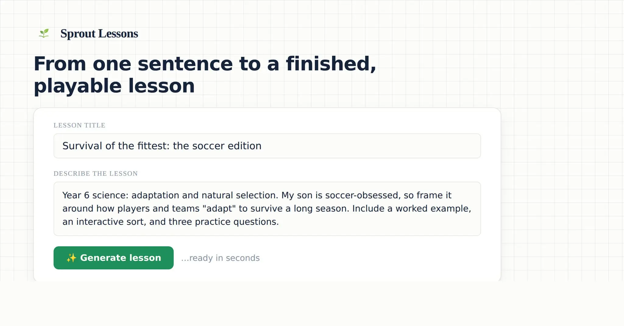 Screenshot 3 of Sprout Lessons