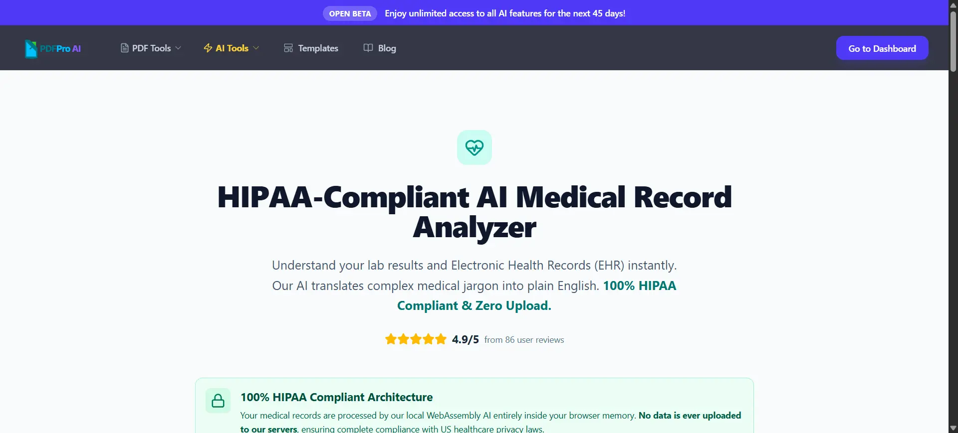 Screenshot 1 of PDF Pro AI