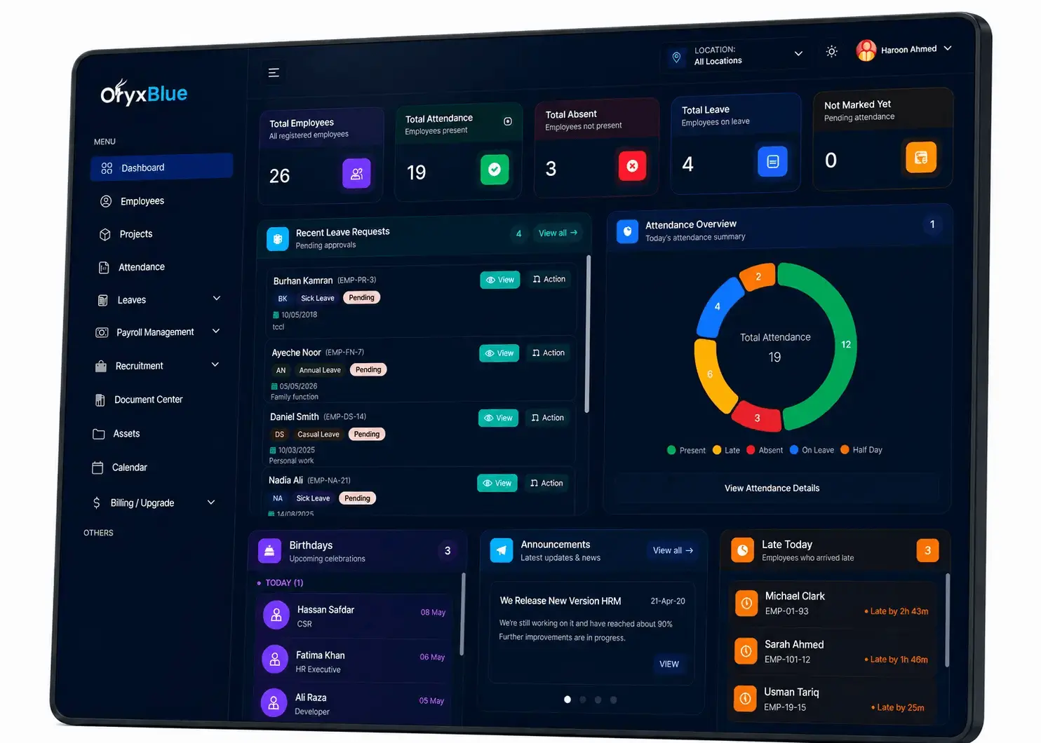 Screenshot 1 of Oryxblue HRM