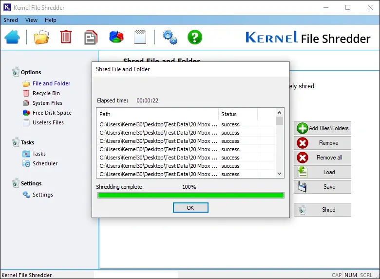 Screenshot 10 of Kernel File Shredder