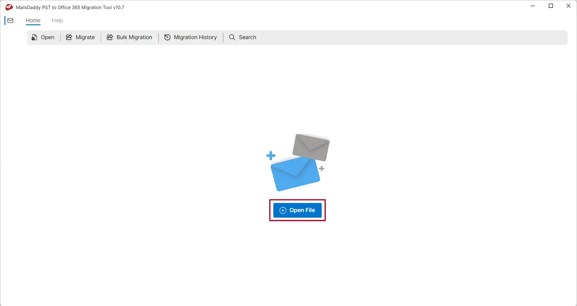Screenshot 1 of MailsDaddy PST to Office 365 Migration
