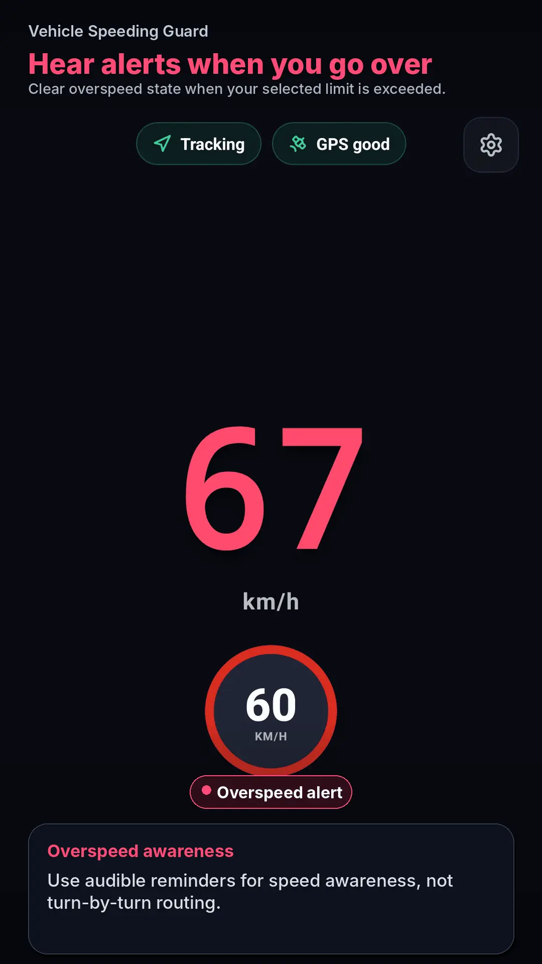 Screenshot 3 of Vehicle Speeding Guard