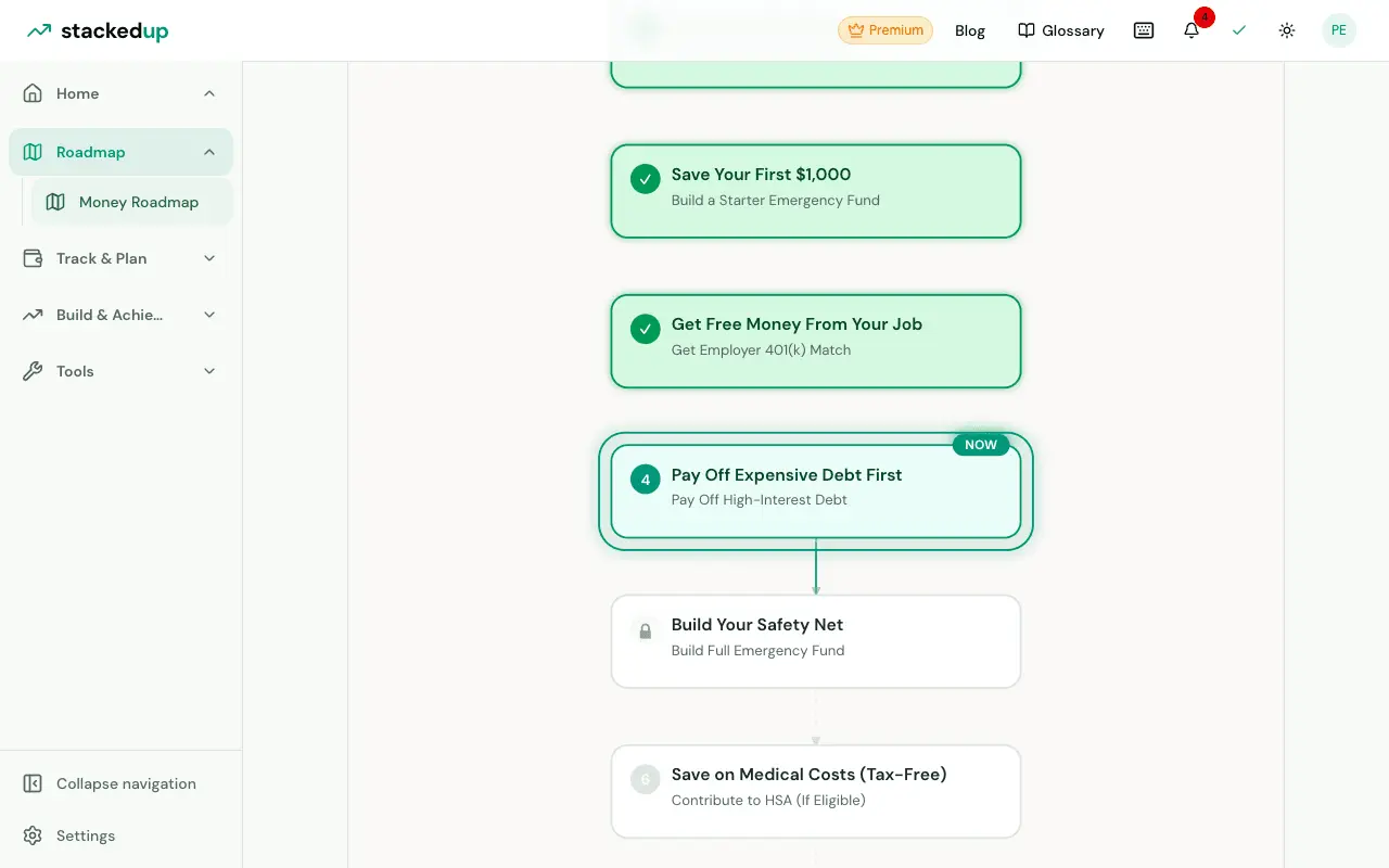 Screenshot 1 of StackedUp.finance