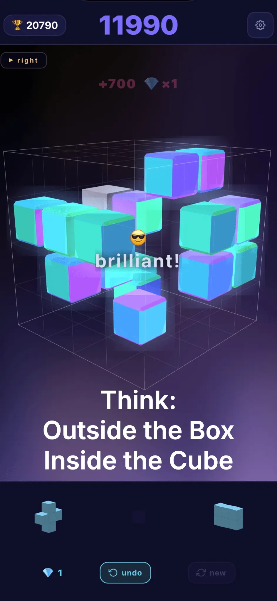 Screenshot 1 of ZenCubed: 3D Block Puzzle