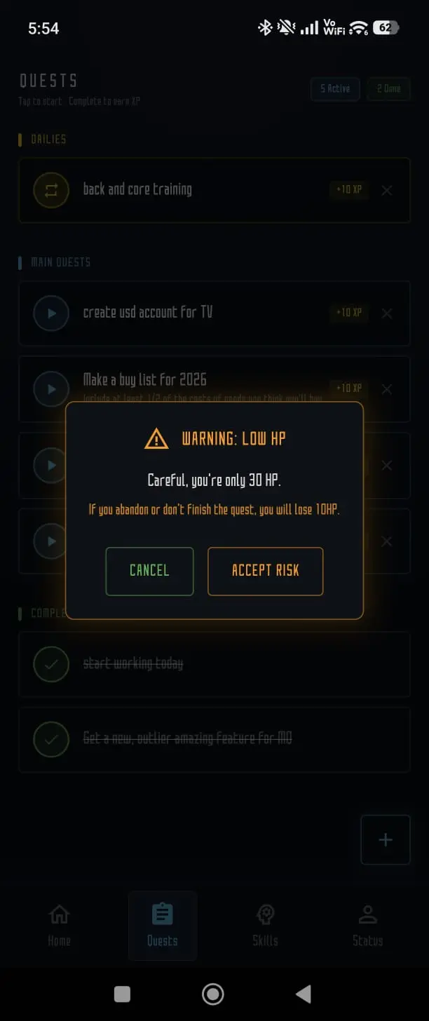 Screenshot 4 of MainQuest - Level Up Your Life
