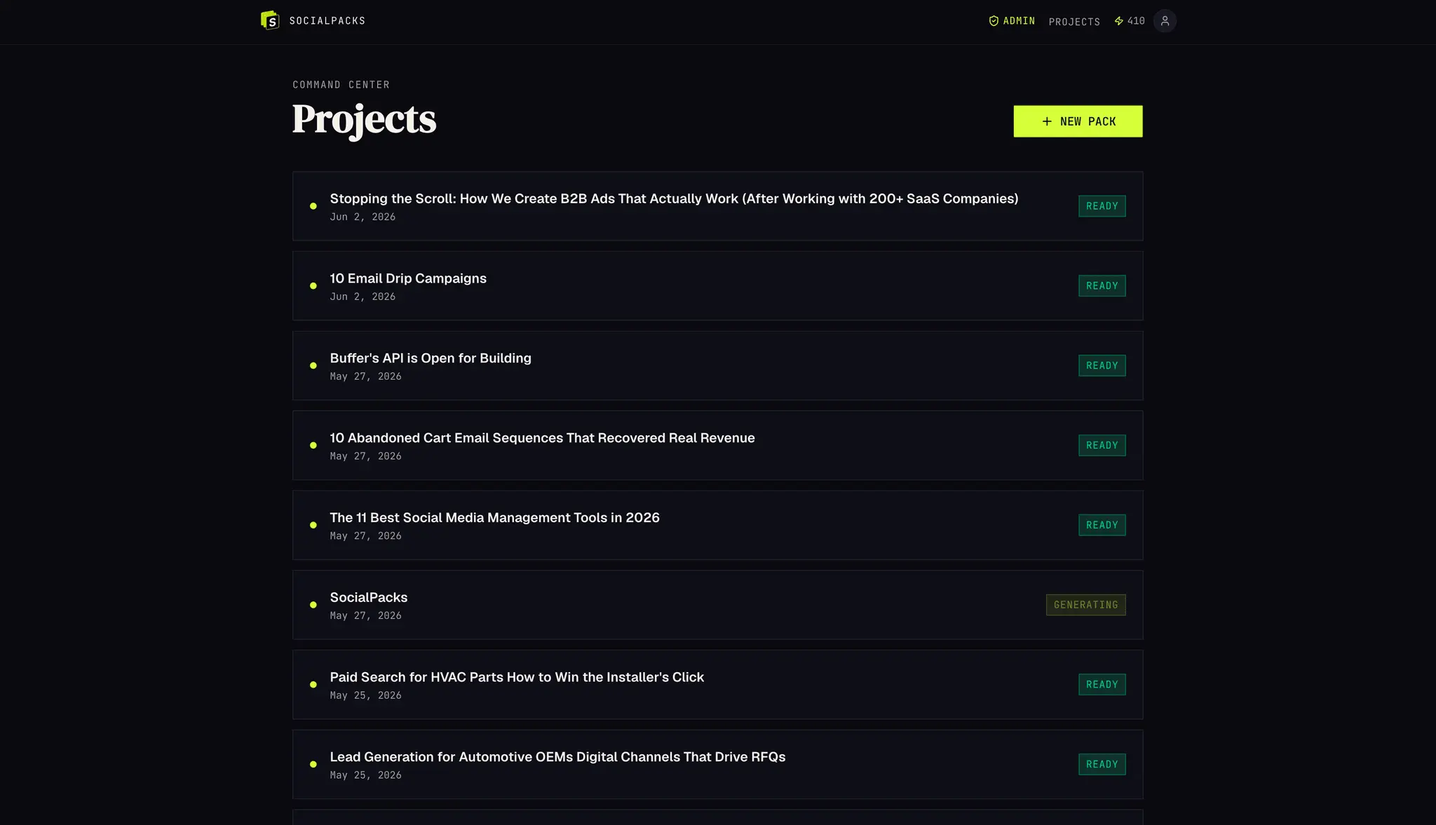 Screenshot 2 of SocialPacks