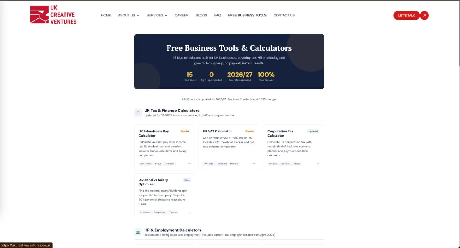 Screenshot 2 of UK Business Calculators