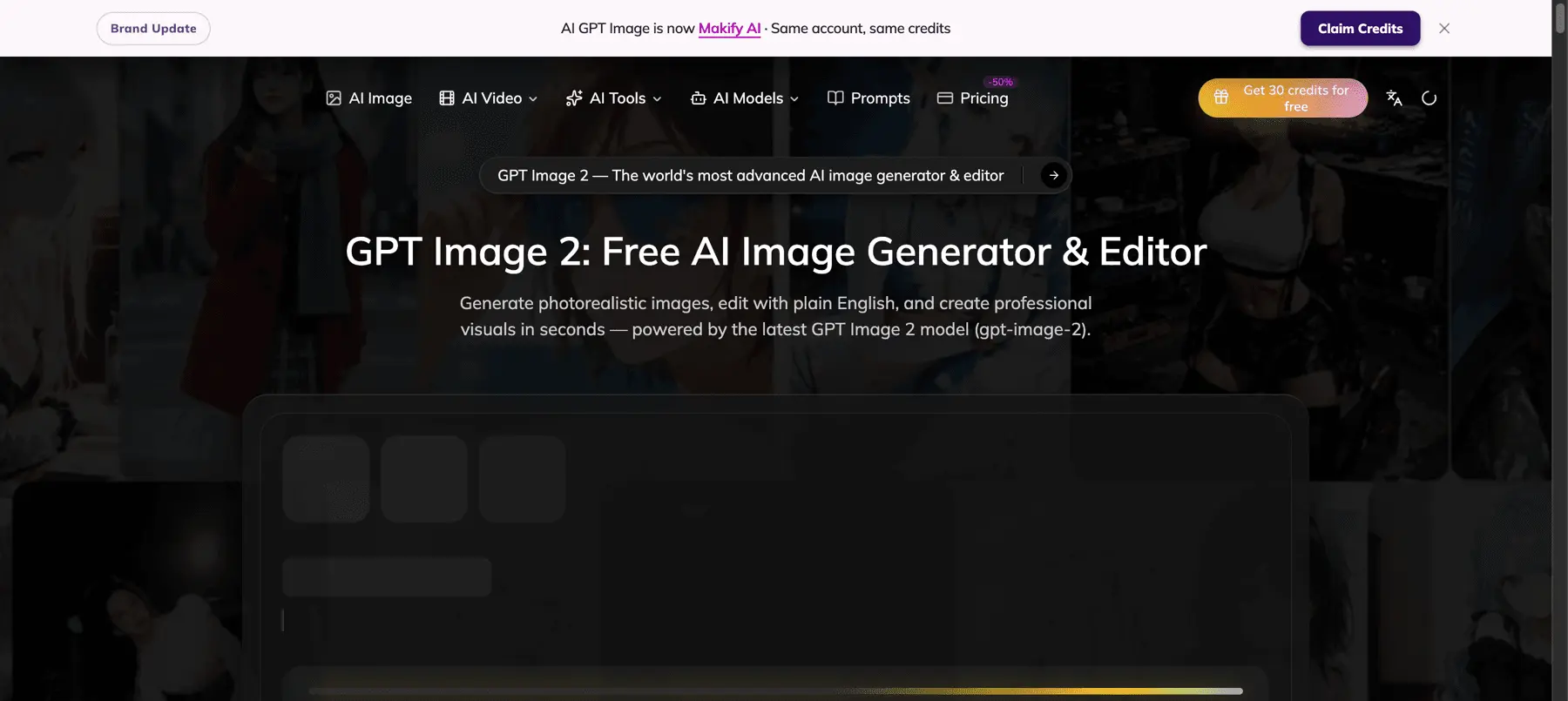 Screenshot 1 of Makify AI - AI Creative Platform