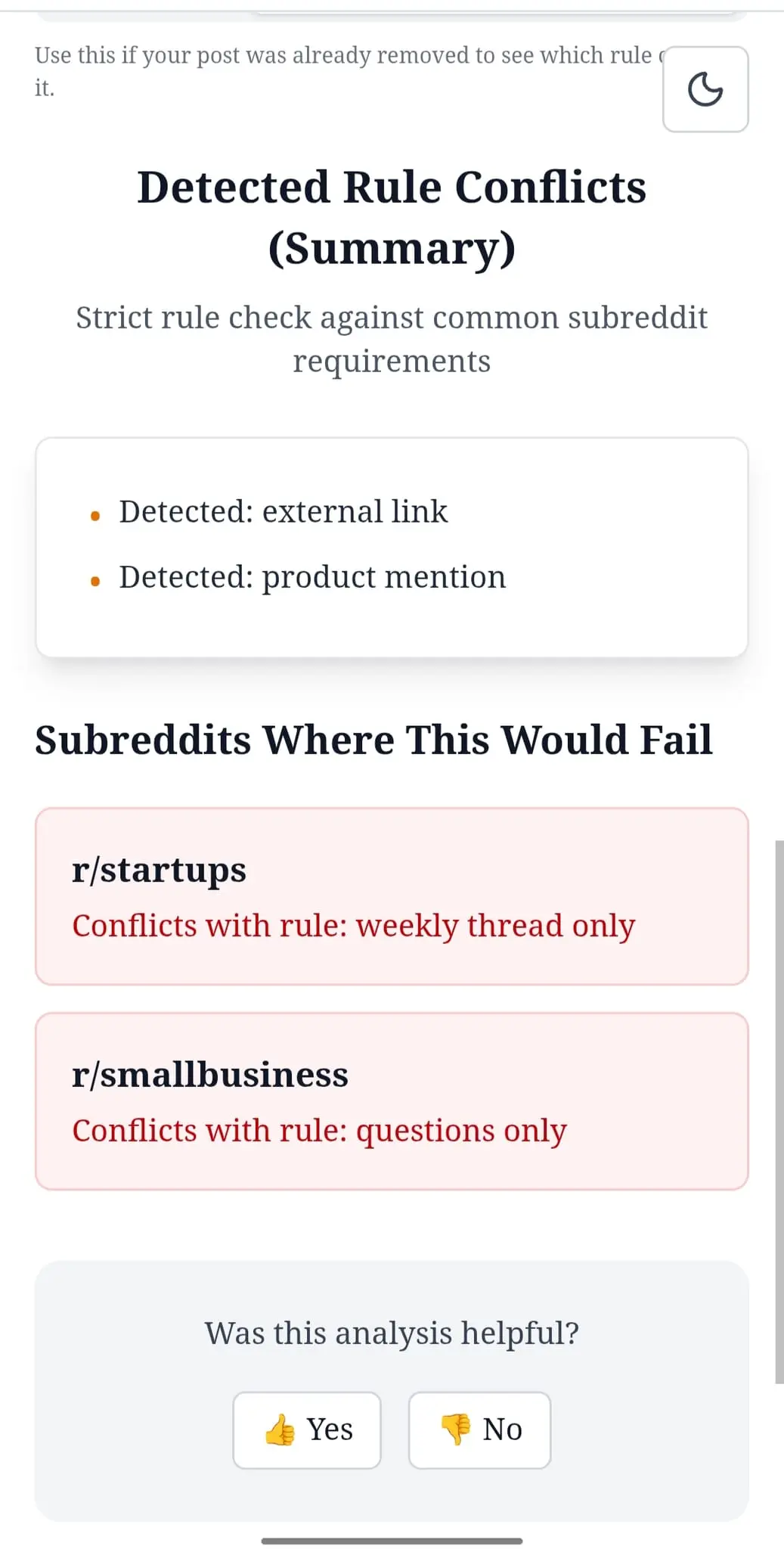 Screenshot 3 of SubredditScan