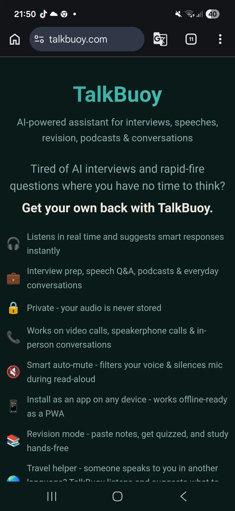 Screenshot 4 of TalkBuoy