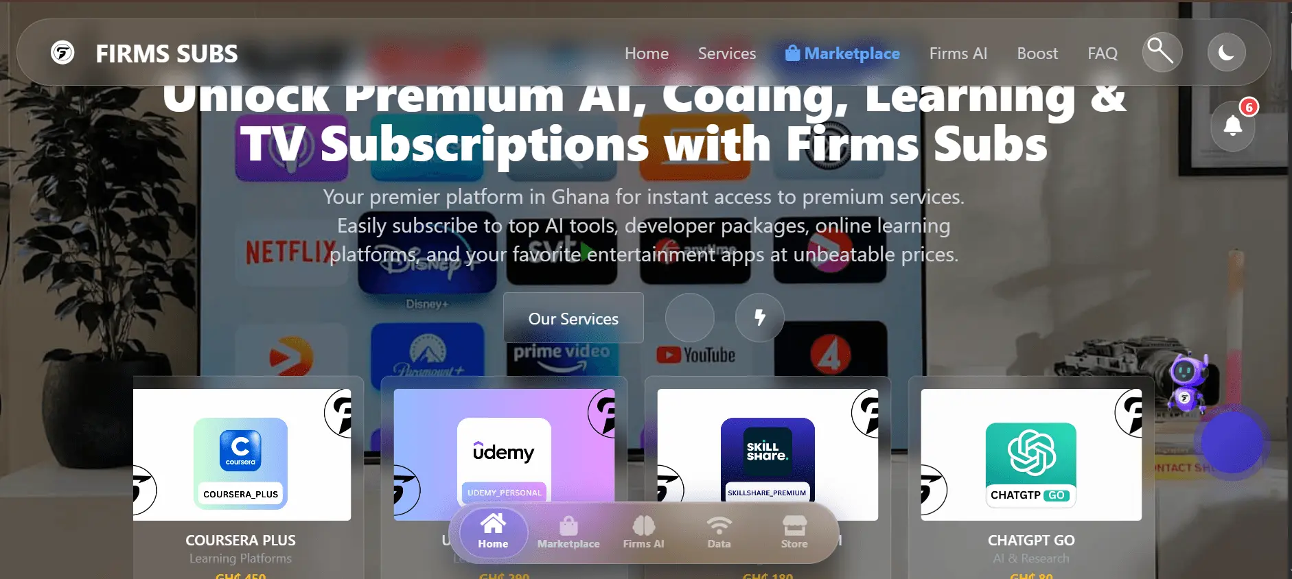 Screenshot 1 of firmssubs.online