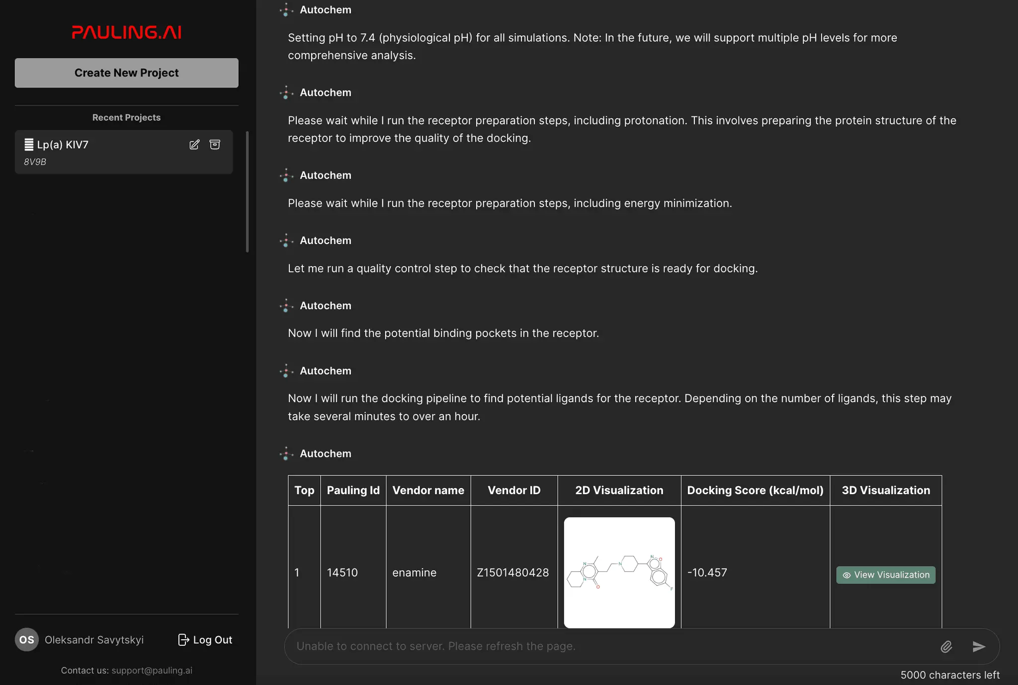 Screenshot 2 of Pauling.AI