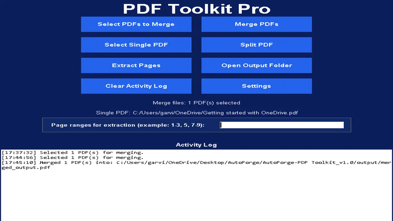Screenshot 3 of AutoForge-PDF-Toolkit-Pro