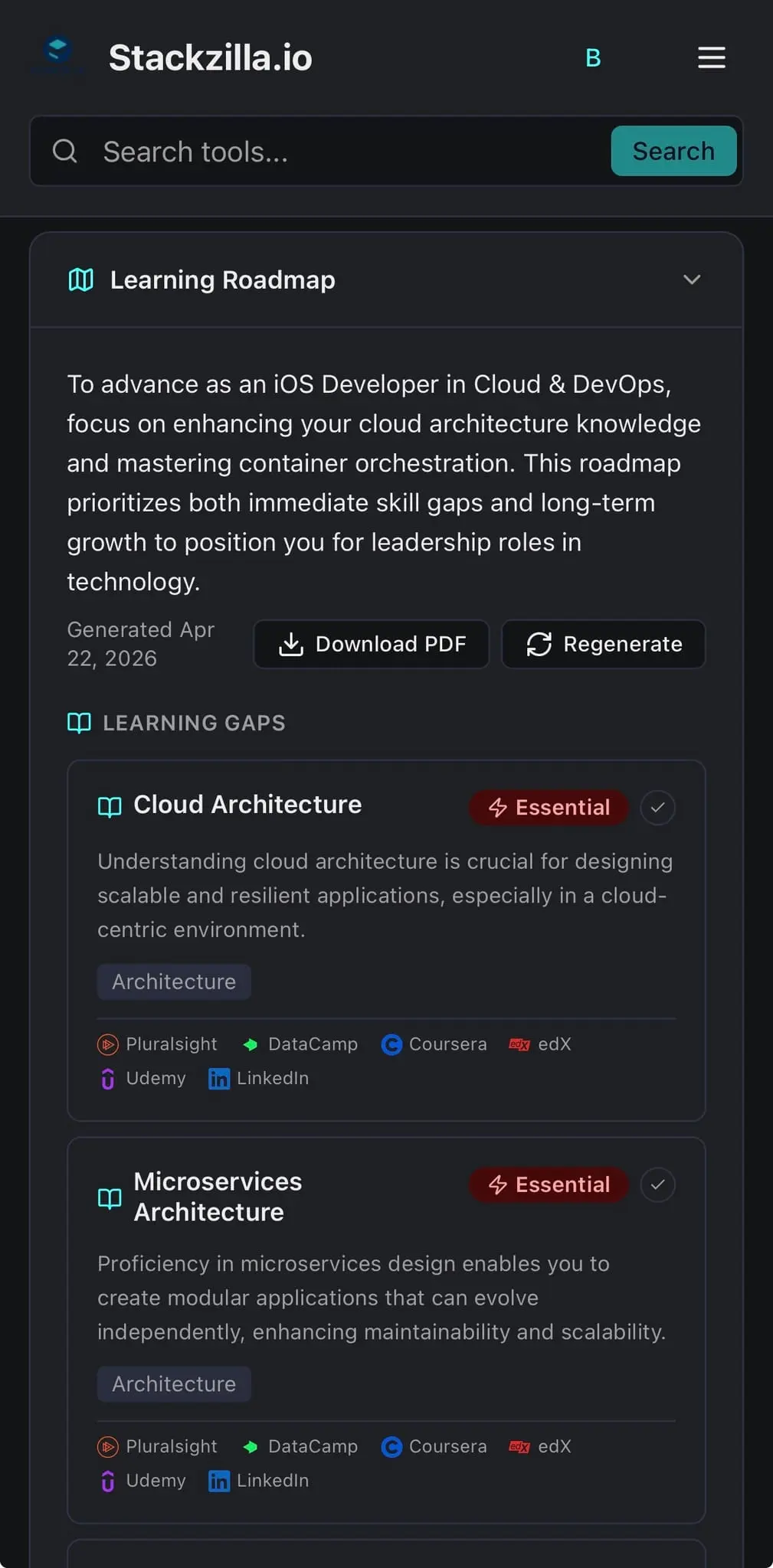 Screenshot 5 of Stackzilla.io