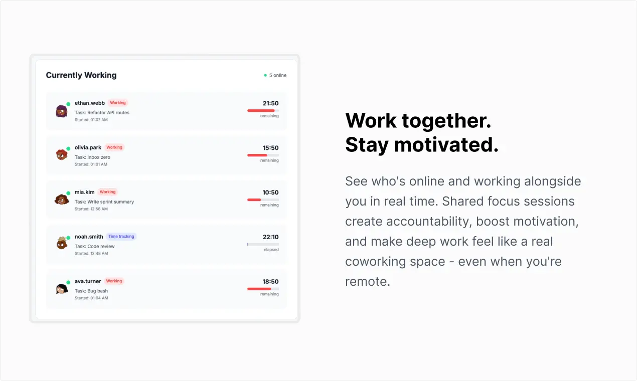 Screenshot 2 of Pomodoro Cowork