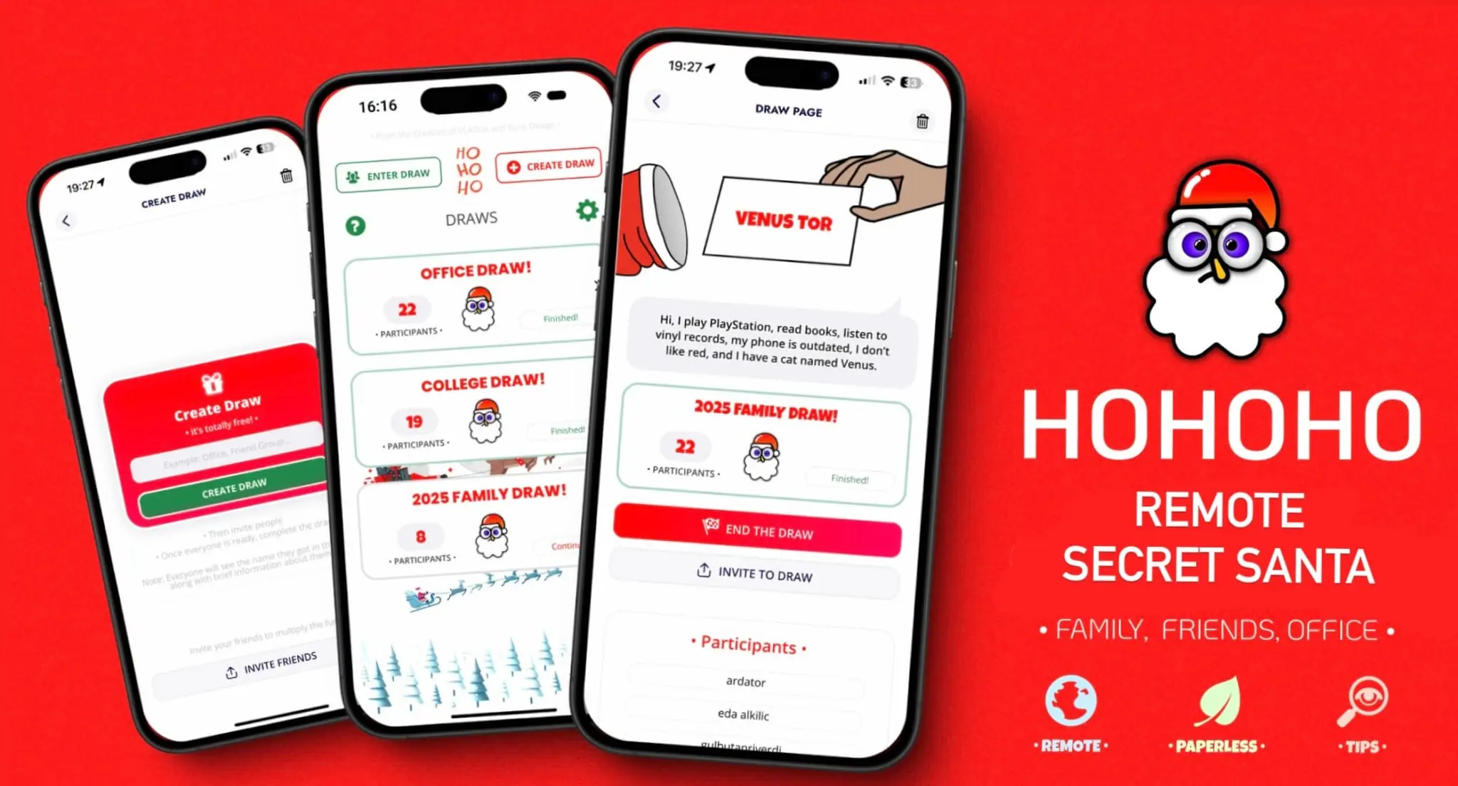 Screenshot 2 of HoHoHo: Secret Santa! App