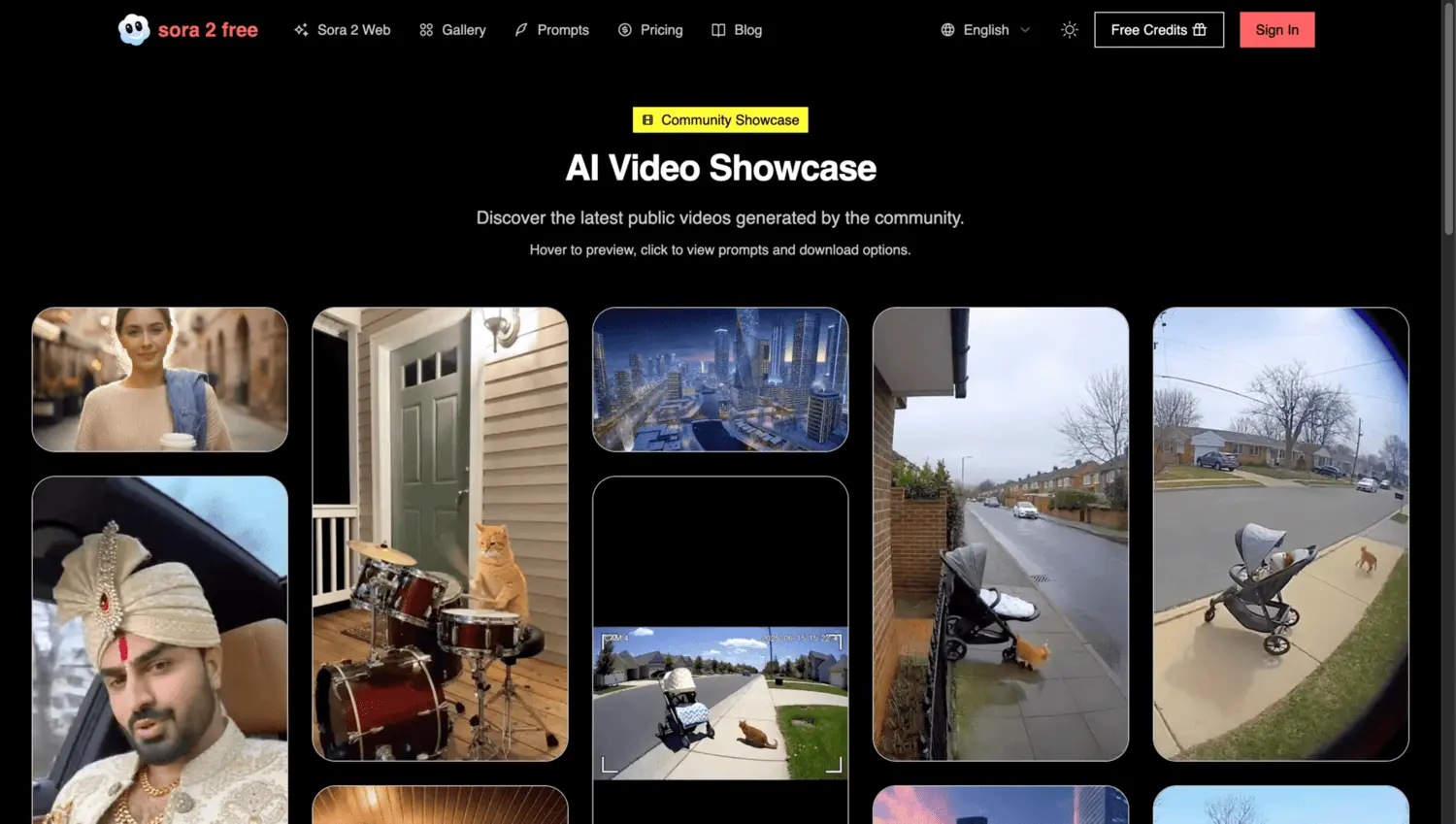 Screenshot 1 of sora 2 web