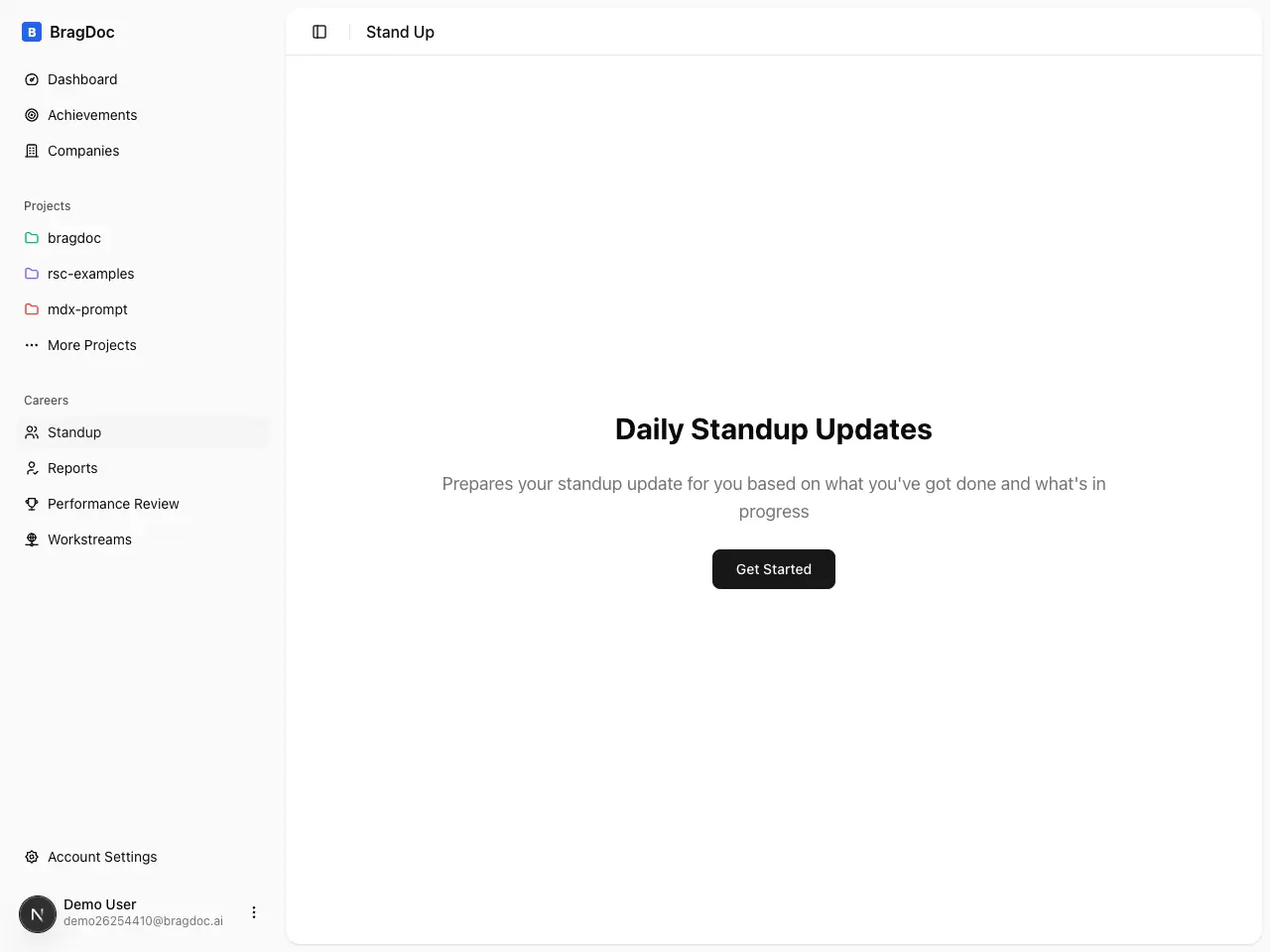 Screenshot 8 of BragDoc