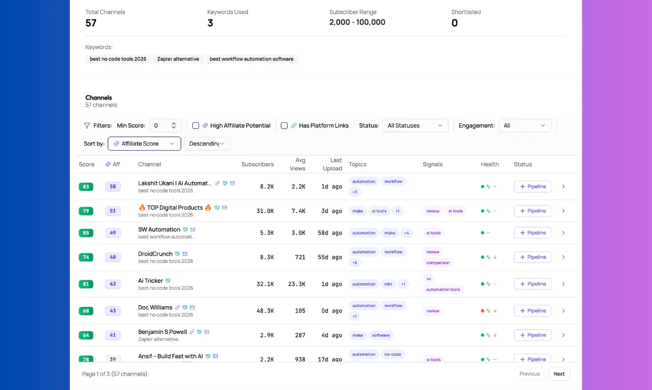 Screenshot 1 of Affilitube
