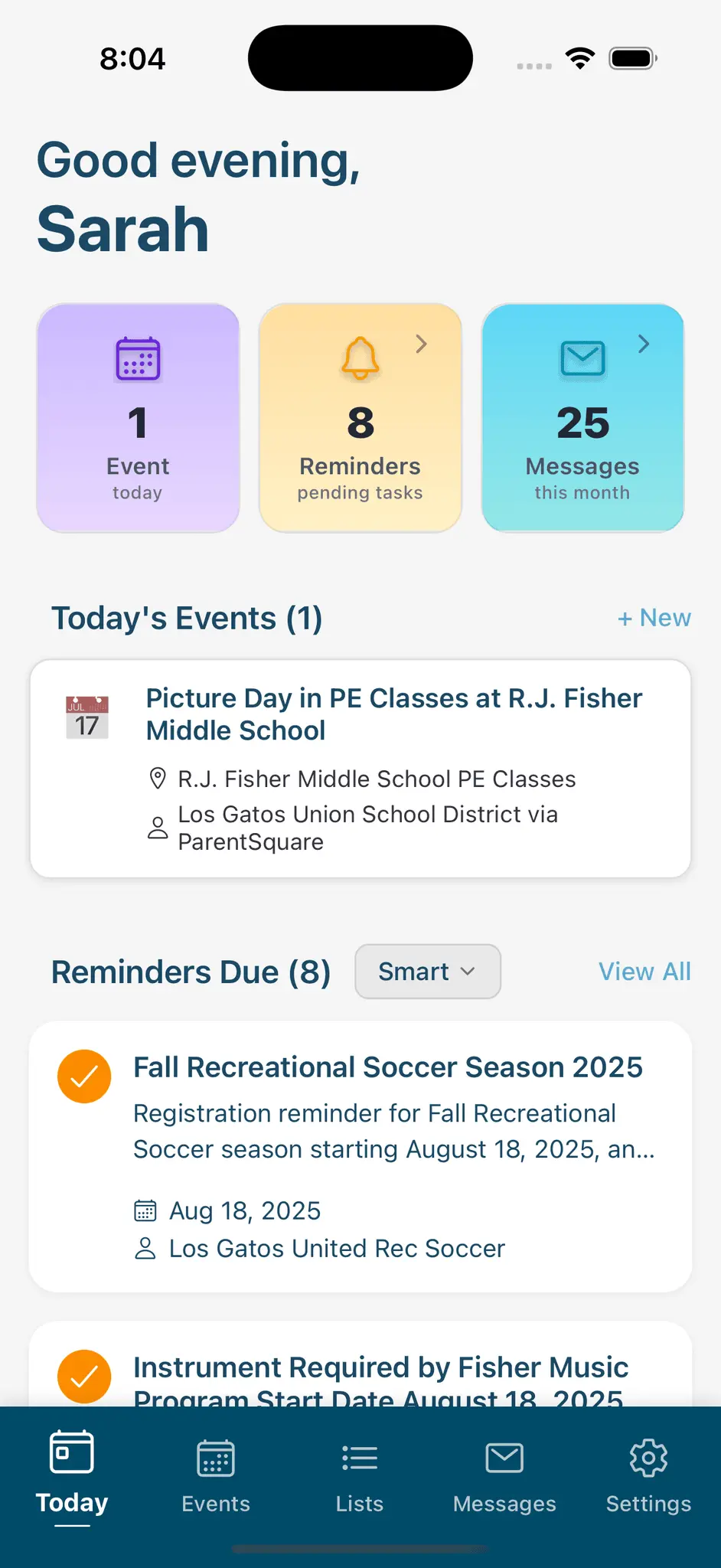 Screenshot 3 of Sense - AI Family Organizer