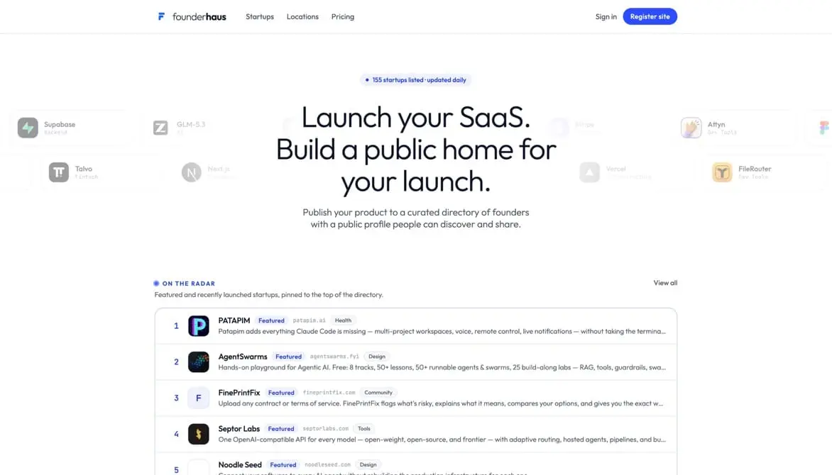 Screenshot 2 of Founderhaus.app