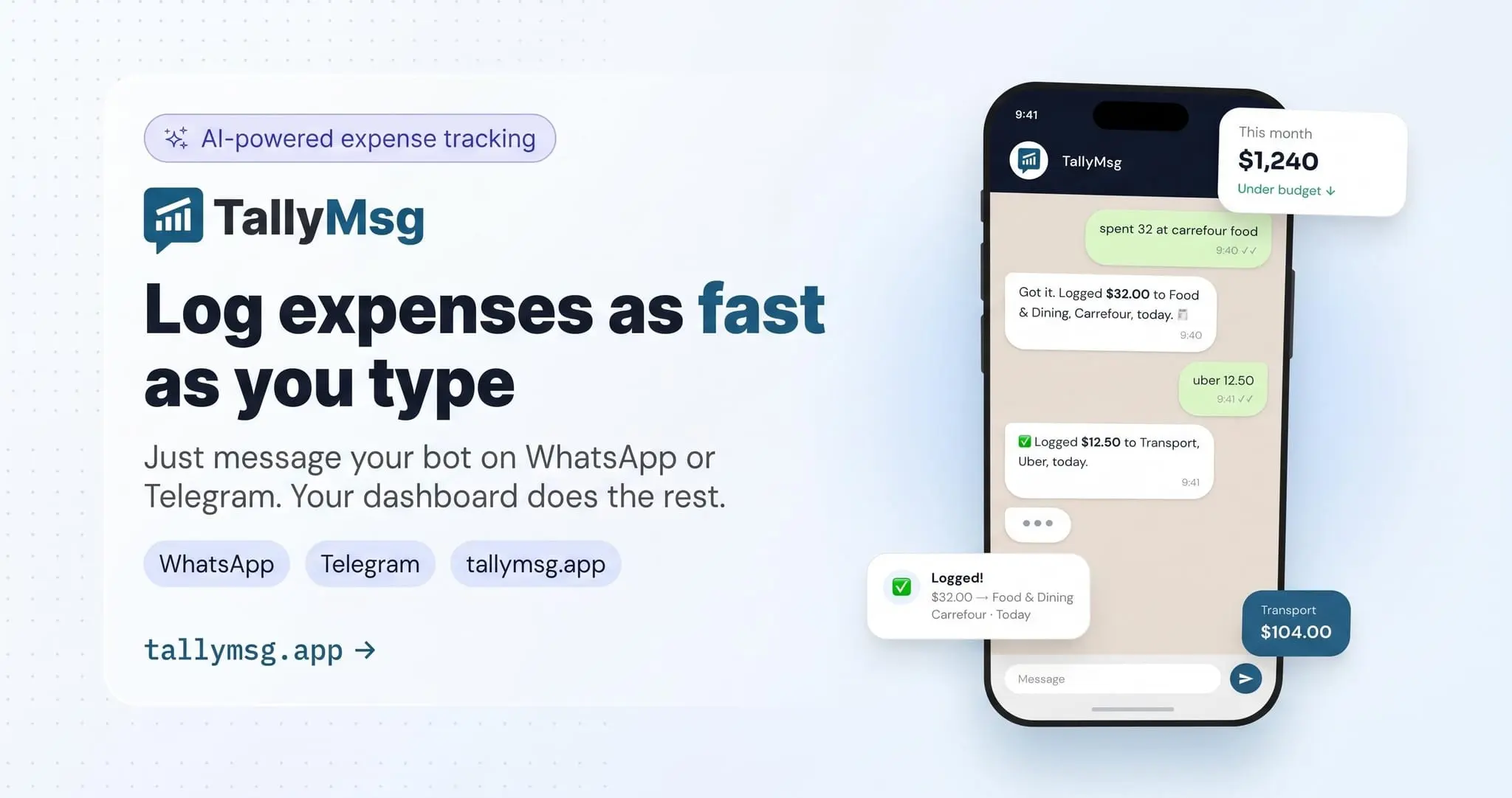Screenshot 1 of TallyMsg