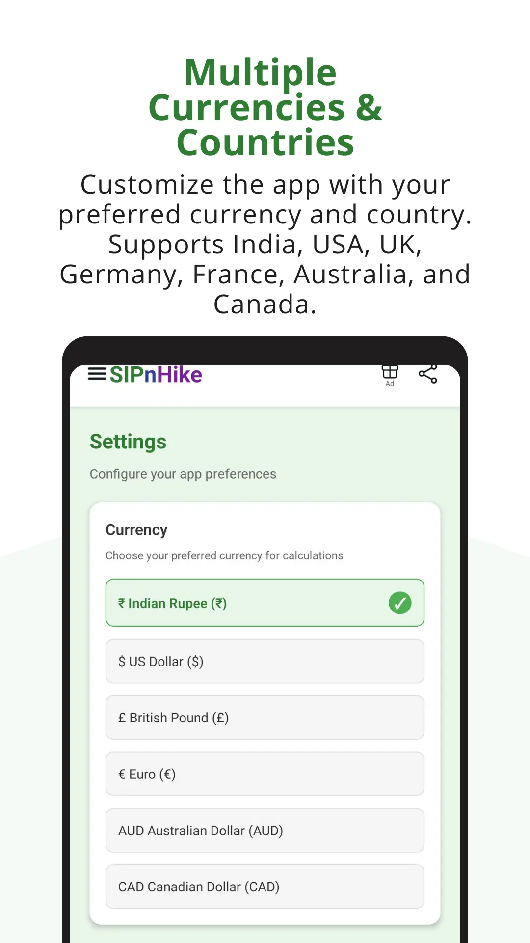 Screenshot 6 of SIPnHike – AI Financial Calculator