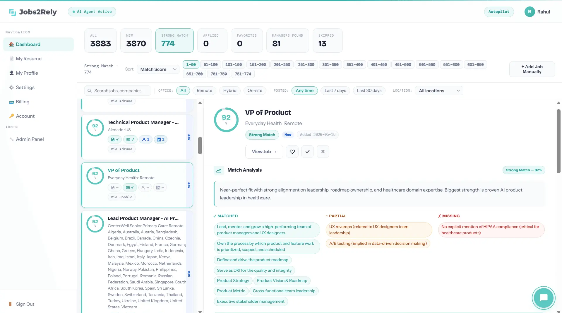 Screenshot 2 of Jobs2Rely