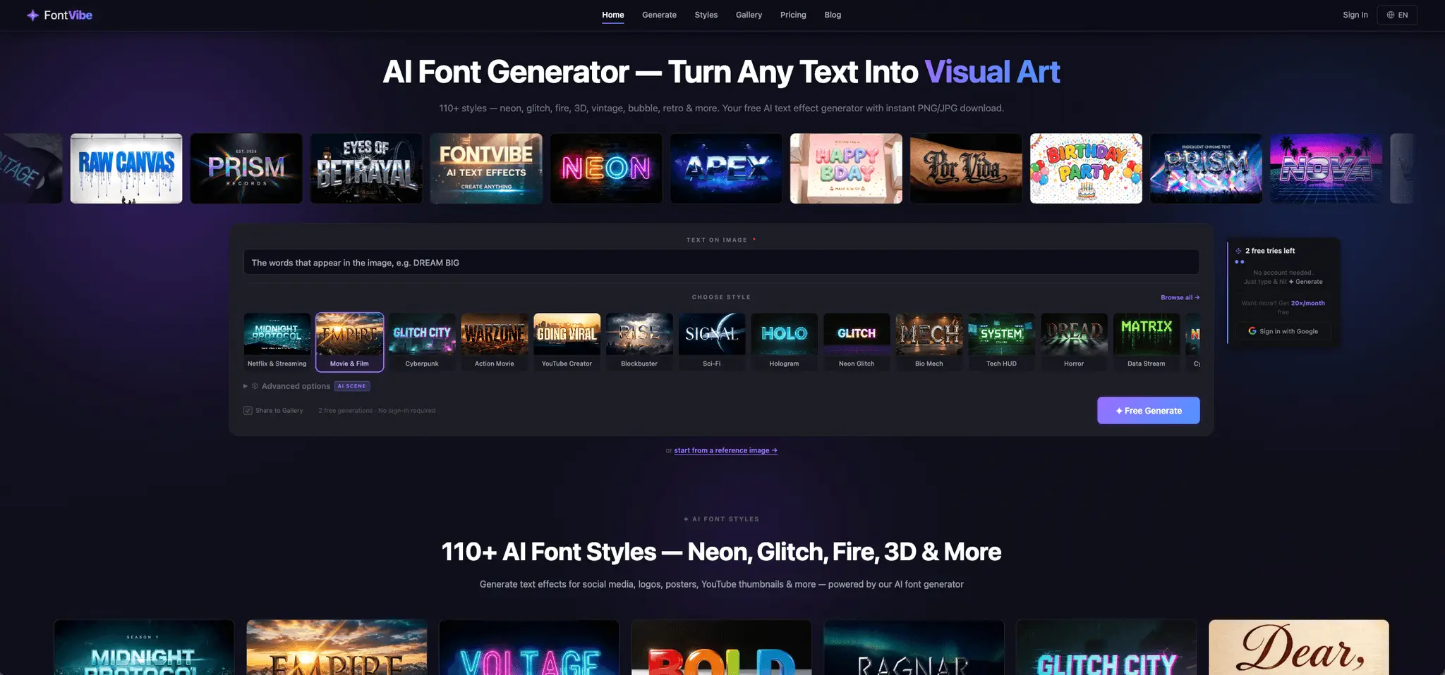 Screenshot 1 of FontVibe