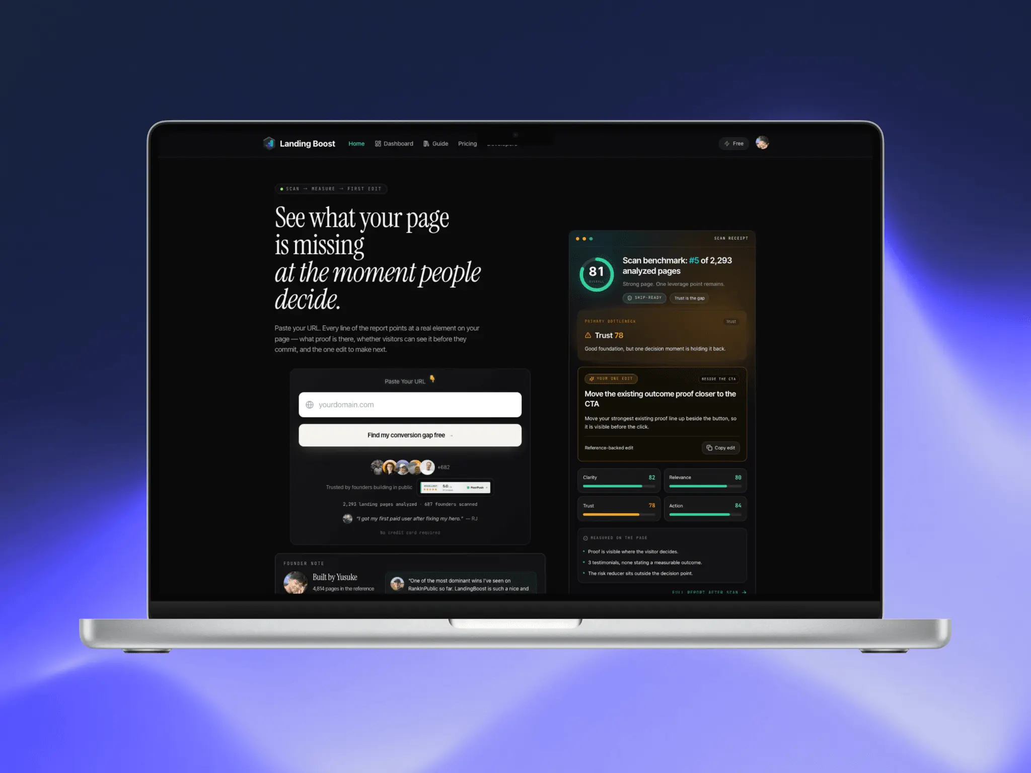 Screenshot 4 of LandingBoost