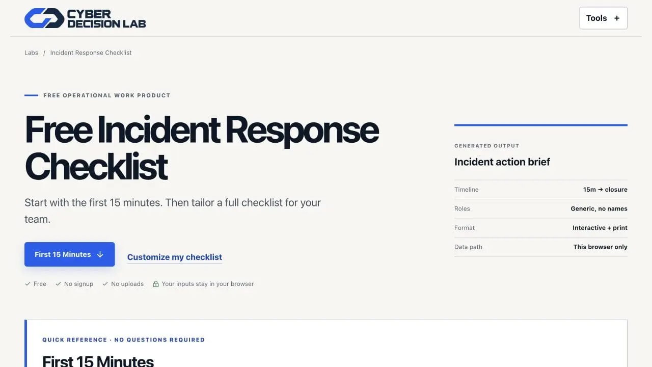Screenshot 3 of Cyber Decision Lab
