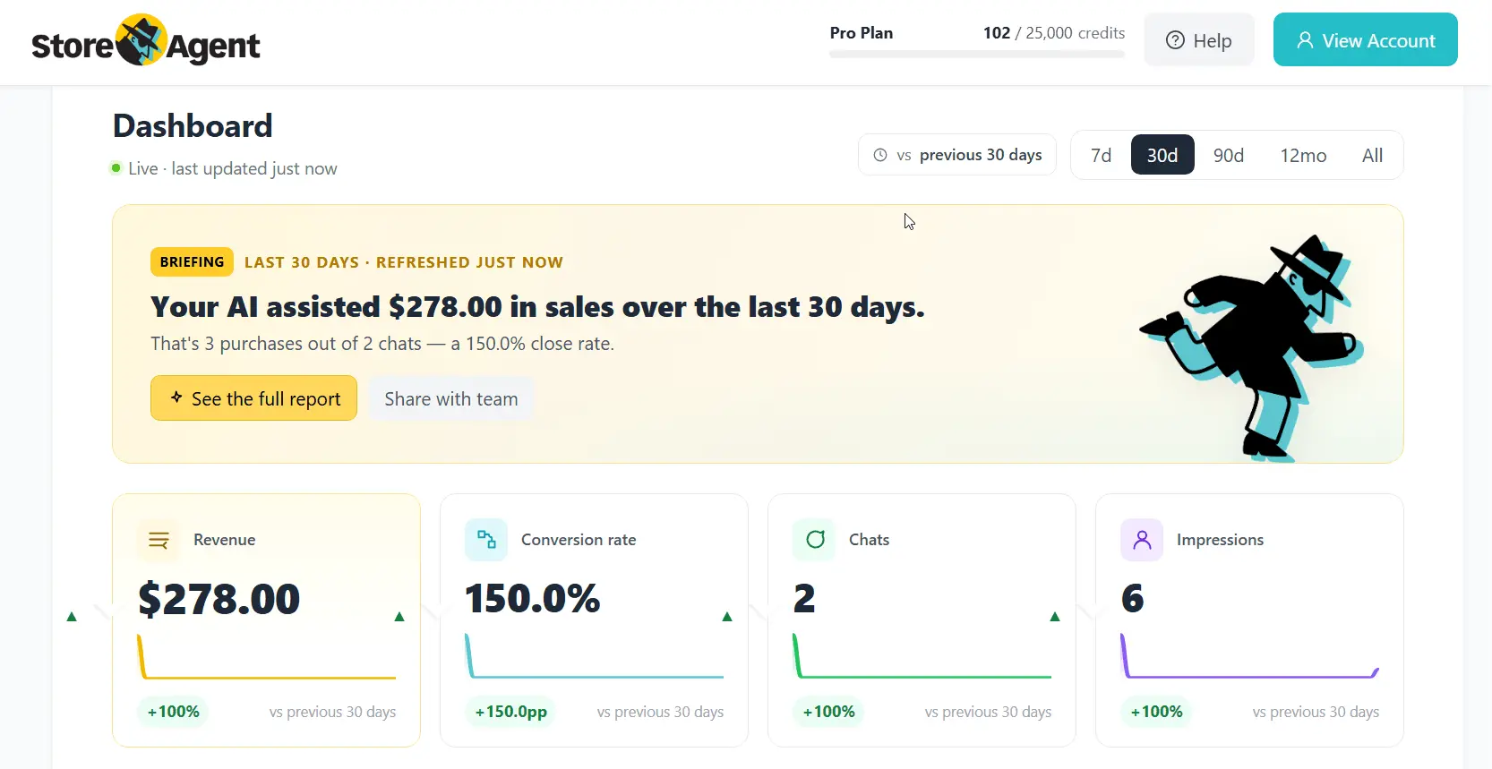 Screenshot 2 of StoreAgent AI