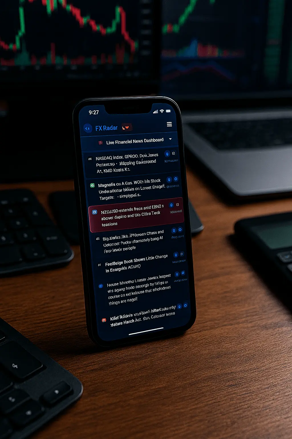 Screenshot 10 of FXRadar – AI Live Financial News Hub
