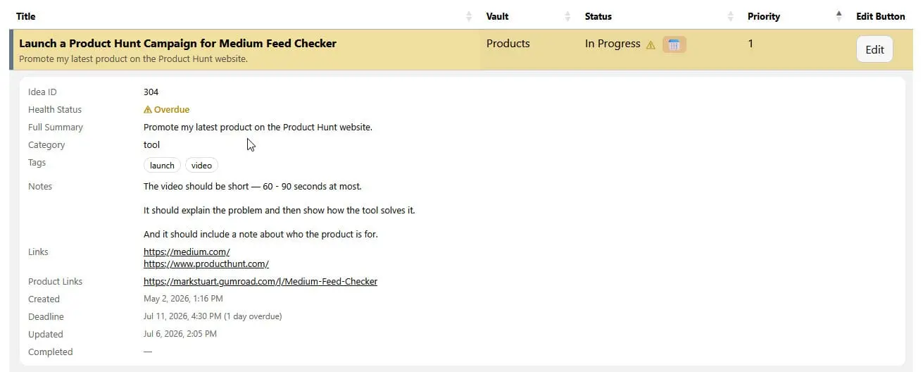 Screenshot 3 of Toolarium Idea Vault