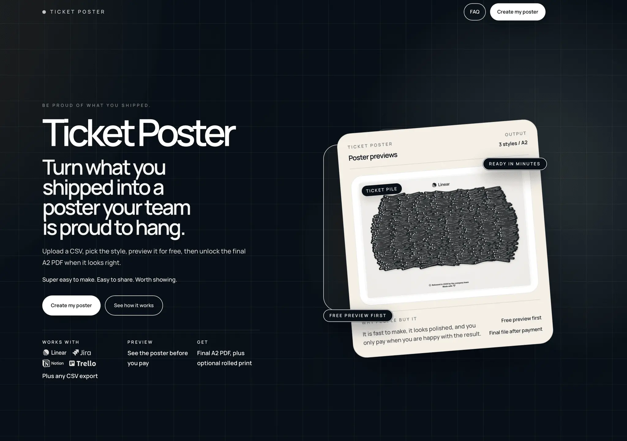 Screenshot 1 of TicketPoster