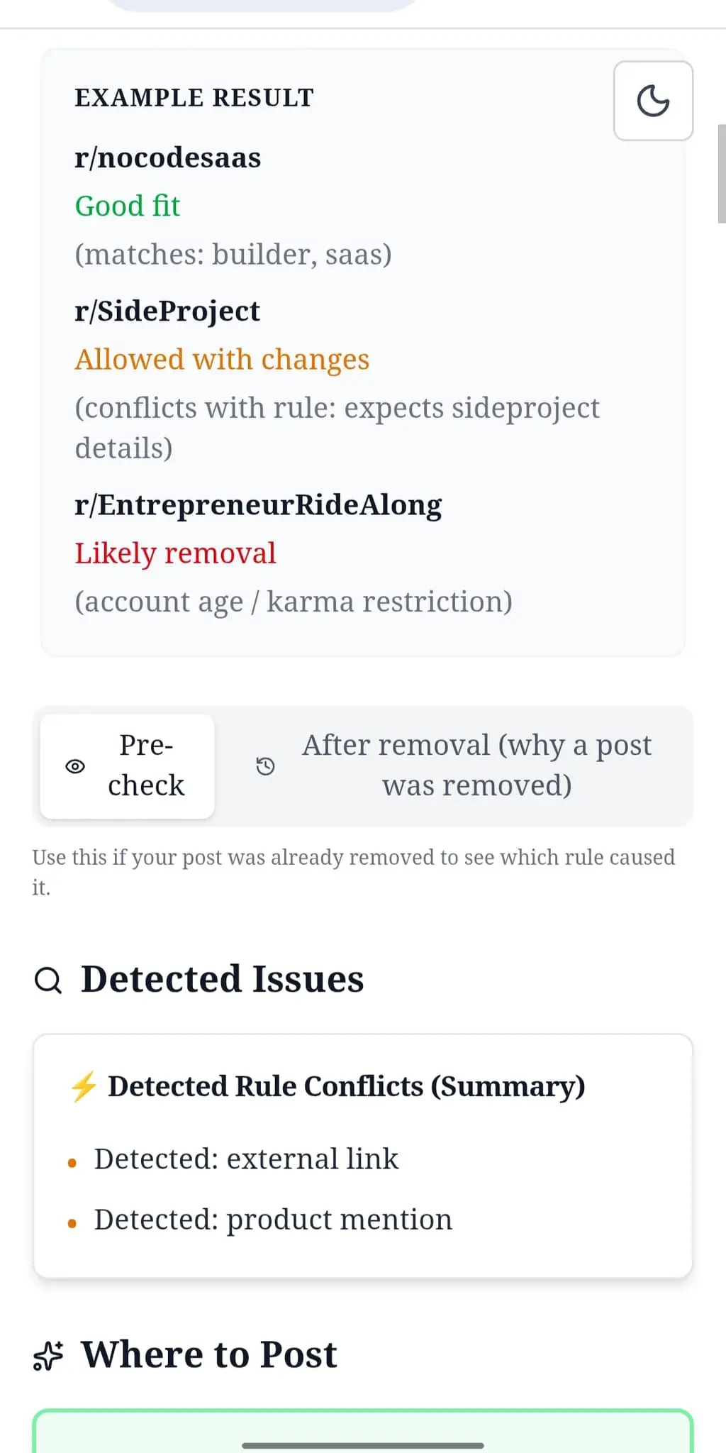 Screenshot 2 of SubredditScan